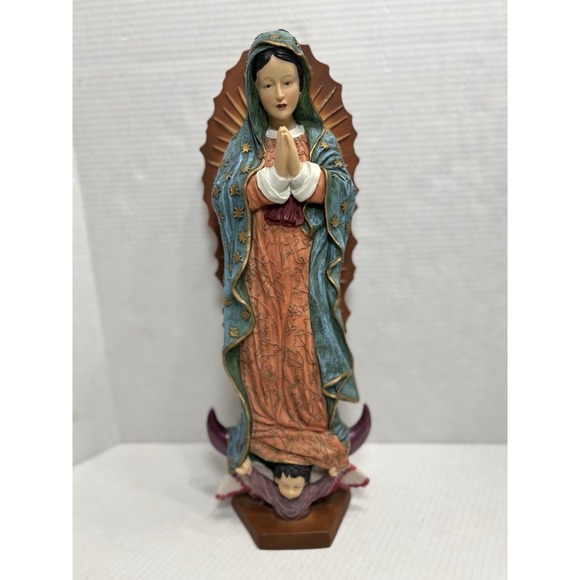 Our Lady of Guadalupe Statue Catholic Virgin Mary Religious Figurine 18